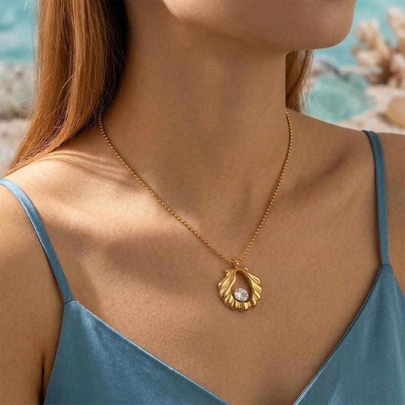 Necklaces, worn