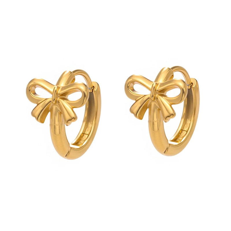 Noeud Bow Huggies, huggie earring