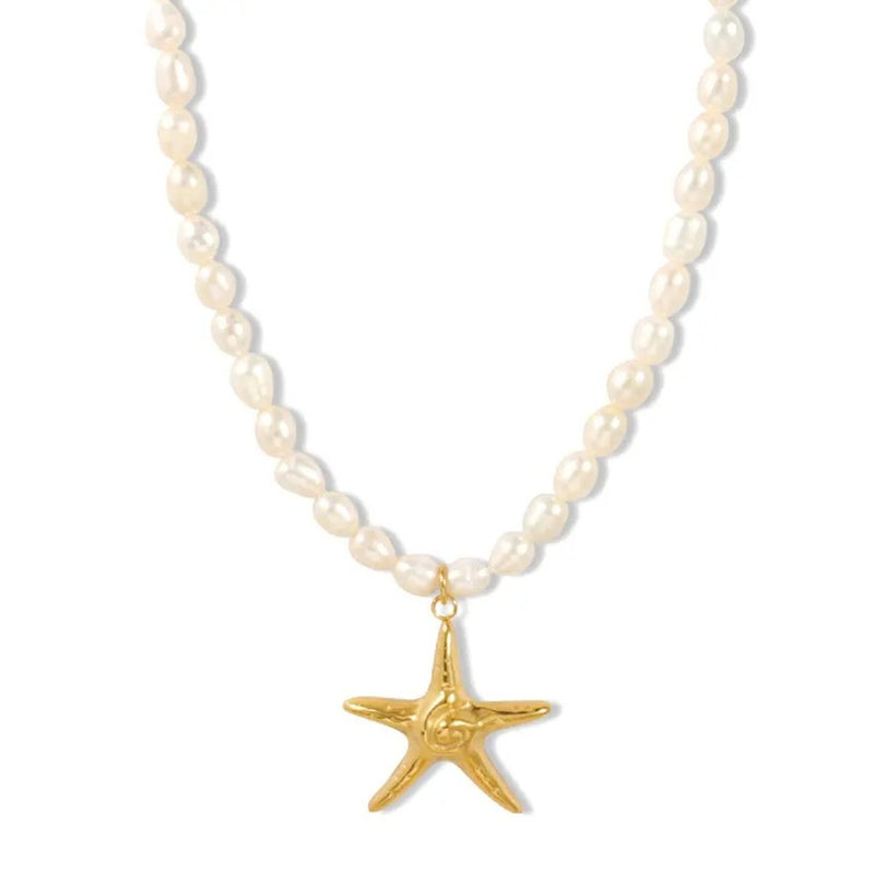 Océane Pearl Necklace, chain necklace