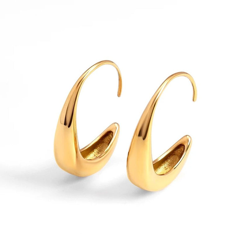 Sable Sweep Hoops, hoop earring
