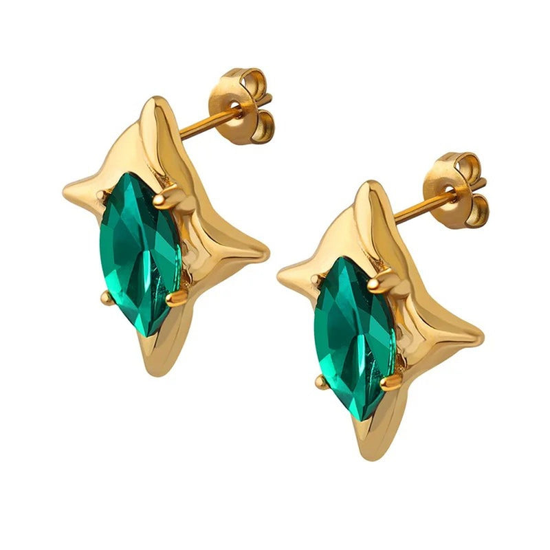 Verdi Star Studs, stud earring