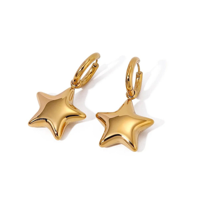 Astra Star Huggies, huggie earring