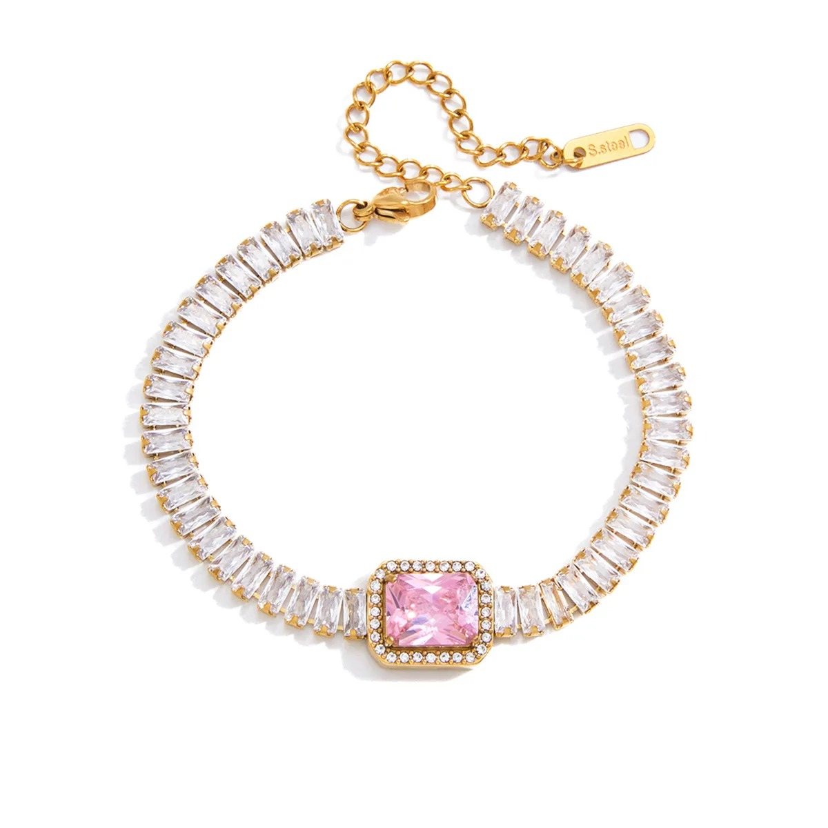 Blush Tennis Bracelet, tennis bracelet