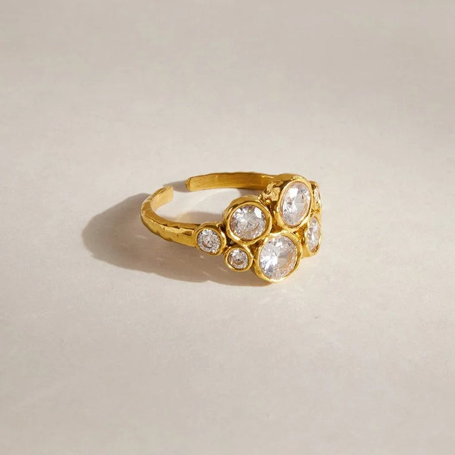 Constellation Gold Cluster Ring, close-up detail