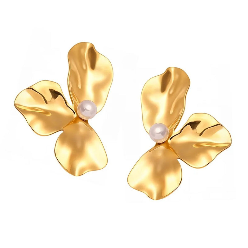 Dahlia Petal Drops, drop earring