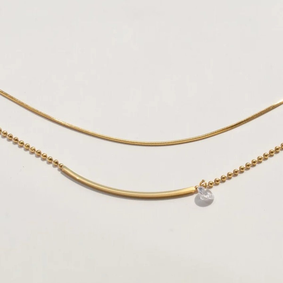 Duet Bead Anklet, pearl anklet, detail