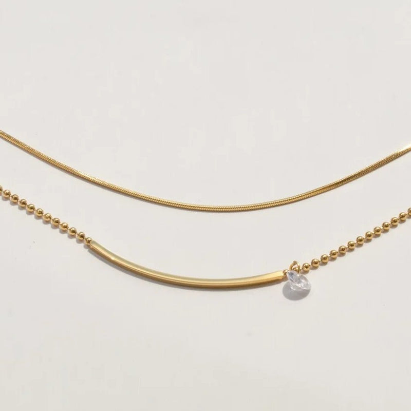 Duet Bead Anklet, pearl anklet, detail