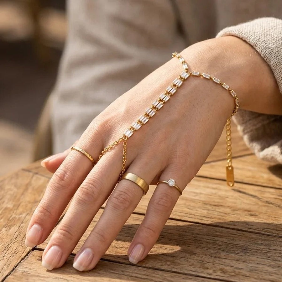 Halo Hand Chain, worn