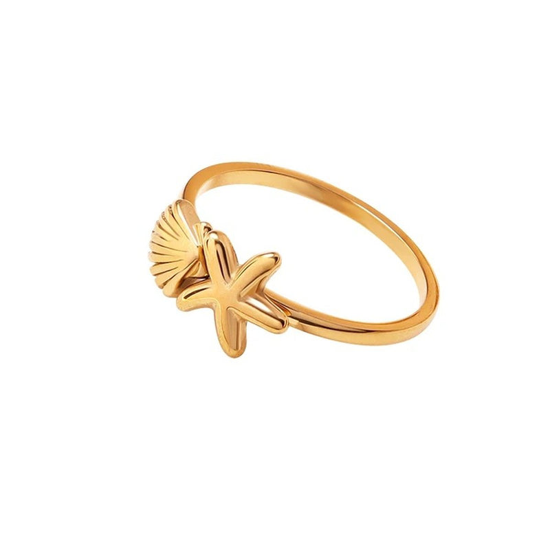 Marina Shell Ring, statement ring