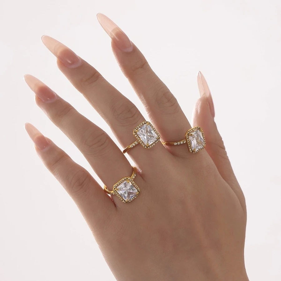 Regal Cushion Ring, worn