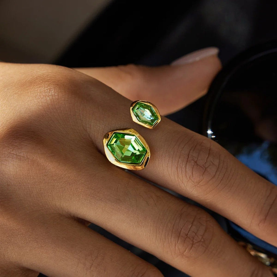 Verdant Statement Ring, worn